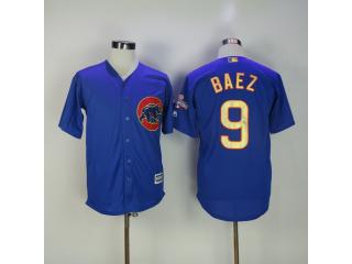 Chicago Cubs 9 Javier Baez Baseball Jersey Blue Fan champion
