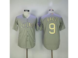 Chicago Cubs 9 Javier Baez Baseball Jersey Gray Fan champion