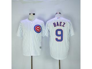 Chicago Cubs 9 Javier Baez Baseball Jersey White Fan version