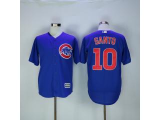 Chicago Cubs 10 Ron Santo Baseball Jersey Blue Fan version