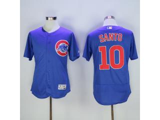 Chicago Cubs 10 Ron Santo Flexbase Baseball Jersey Blue