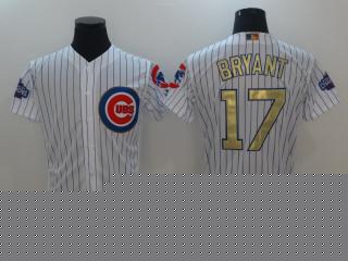 Chicago Cubs 17 Kris Bryant Flexbase Baseball Jersey White Champion Edition