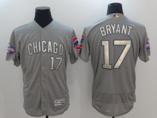 Chicago Cubs 17 Kris Bryant Flexbase Baseball Jersey Gray Champion Edition