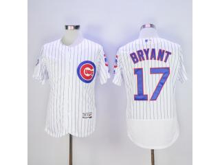 Chicago Cubs 17 Kris Bryant Flexbase Baseball Jersey White Champion Edition