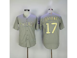 Chicago Cubs 17 Kris Bryant Baseball Jersey Gray Champion fans