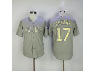 Chicago Cubs 17 Kris Bryant Baseball Jersey Gray Champion fans