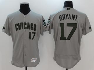 Chicago Cubs 17 Kris Bryant Baseball Jersey Gray Commemorative