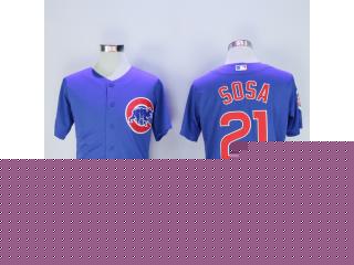 Chicago Cubs 21 Sammy Sosa Flexbase Baseball Jersey Blue