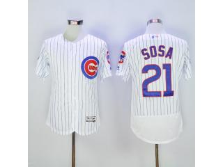 Chicago Cubs 21 Sammy Sosa Flexbase Baseball Jersey White