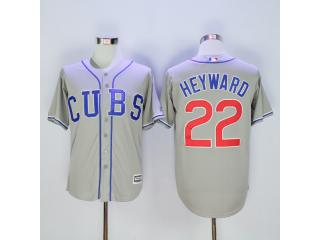 Chicago Cubs 22 Jason Heyward Baseball Jersey Gray Fans