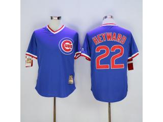 Chicago Cubs 22 Jason Heyward Baseball Jersey Blue Retro