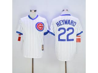 Chicago Cubs 22 Jason Heyward Baseball Jersey White Retro