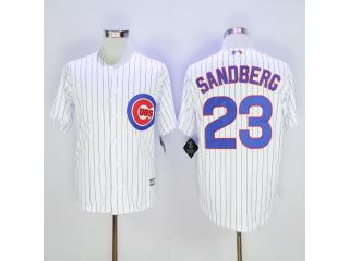 Chicago Cubs 23 Ryne Sandberg Baseball Jersey White Fans