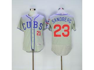 Chicago Cubs 23 Ryne Sandberg Flexbase Baseball Jersey Gray