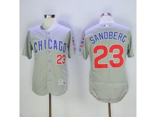 Chicago Cubs 23 Ryne Sandberg Flexbase Baseball Jersey Gray