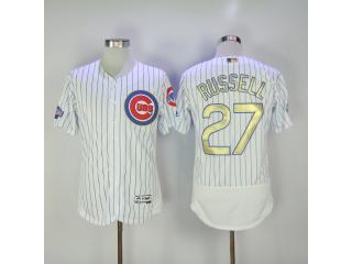 Chicago Cubs 27 Addison Russell Flexbase Baseball Jersey White Champion