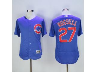 Chicago Cubs 27 Addison Russell Flexbase Baseball Jersey Blue
