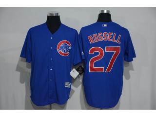 Chicago Cubs 27 Addison Russell Baseball Jersey Blue Fans
