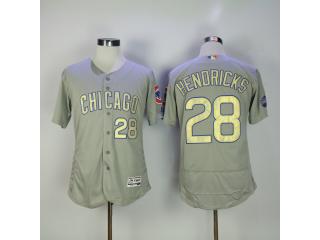 Chicago Cubs 28 Kyle Hendricks Flexbase Baseball Jersey Gray Champion