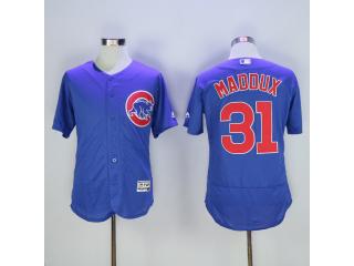 Chicago Cubs 31 Greg Maddux Flexbase Baseball Jersey Blue