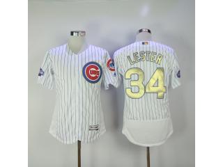 Chicago Cubs 34 Jon Lester Flexbase Baseball Jersey White Champion