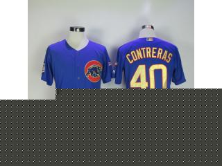 Chicago Cubs 40 CONTRERAS Flexbase Baseball Jersey Blue Champion