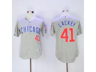 Chicago Cubs 41 John Lackey Flexbase Baseball Jersey Gray
