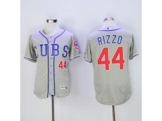 Chicago Cubs 44 Anthony Rizzo Flexbase Baseball Jersey Gray