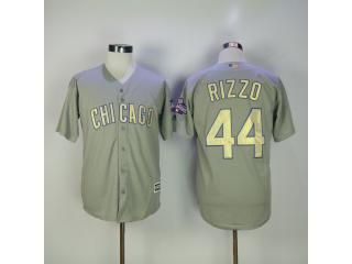 Chicago Cubs 44 Anthony Rizzo Baseball Jersey Gray Champion Fans