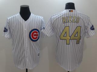 Chicago Cubs 44 Anthony Rizzo Baseball Jersey White Champion Fans