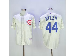 Chicago Cubs 44 Anthony Rizzo Baseball Jersey Beige Retro