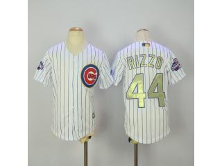 Youth Chicago Cubs 44 Anthony Rizzo Baseball Jersey White Champion
