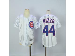 Youth Chicago Cubs 44 Anthony Rizzo Baseball Jersey White