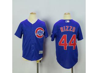 Youth Chicago Cubs 44 Anthony Rizzo Baseball Jersey Blue
