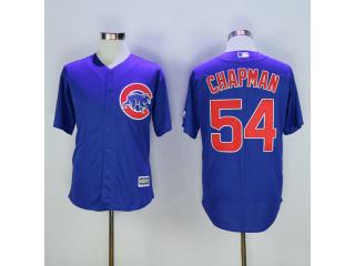 Chicago Cubs 54 Aroldis Chapman Baseball Jersey Blue Fans