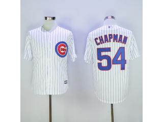 Chicago Cubs 54 Aroldis Chapman Baseball Jersey White Fans