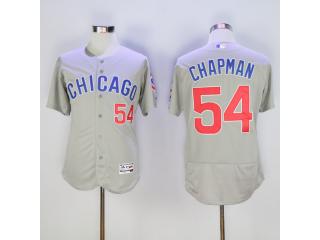 Chicago Cubs 54 Aroldis Chapman Flexbase Baseball Jersey Gray