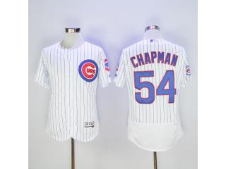 Chicago Cubs 54 Aroldis Chapman Flexbase Baseball Jersey White