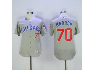 Chicago Cubs 70 Joe Maddon Flexbase Baseball Jersey Gray