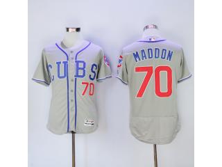 Chicago Cubs 70 Joe Maddon Flexbase Baseball Jersey Gray