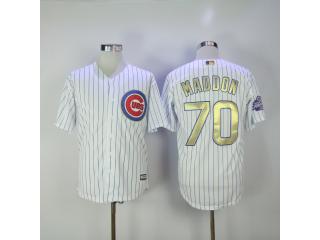 Chicago Cubs 70 Joe Maddon Baseball Jersey White Champion Fans