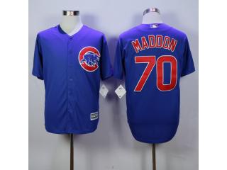 Chicago Cubs 70 Joe Maddon Baseball Jersey Blue Fans