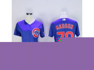 Women Chicago Cubs 70 Joe Maddon Baseball Jersey Blue