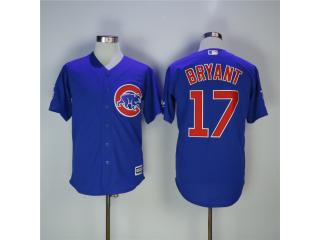 Chicago Cubs 17 Kris Bryant Baseball Jersey Blue Fans Chromosphere tape