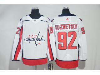 Adidas Washington Capitals 92 Evgeny Kuznetsov Ice Hockey Jersey White