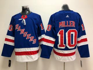 Adidas New York Rangers 10 J.T. Miller Ice Hockey Jersey Blue