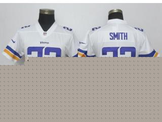 Women Minnesota Vikings 22 Harrison Smith Football Jersey Legend White