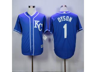 Kansas City Royals 1 Jarrod Dyson Baseball Jersey Blue Fans