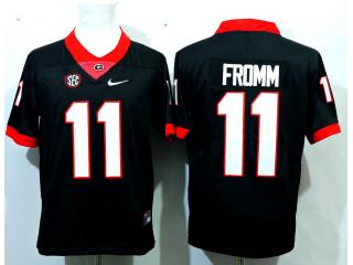 2017 New Georgia Bulldogs 11 Jake Fromm College Football Jersey Black Legend Diamond Edition