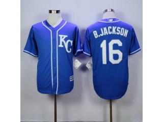 Kansas City Royals 16 Bo Jackson Baseball Jersey Blue Fans